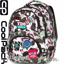 Cool Pack Dart Ученическа раница Camo Pink Badges A29112